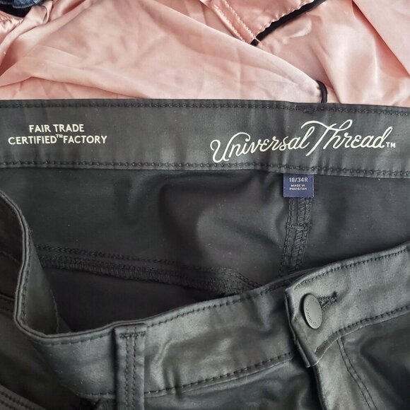 Universal Thread Womens High Rise Skinny Pants 18/34R Black Fair Trade Certified - Picture 7 of 8
